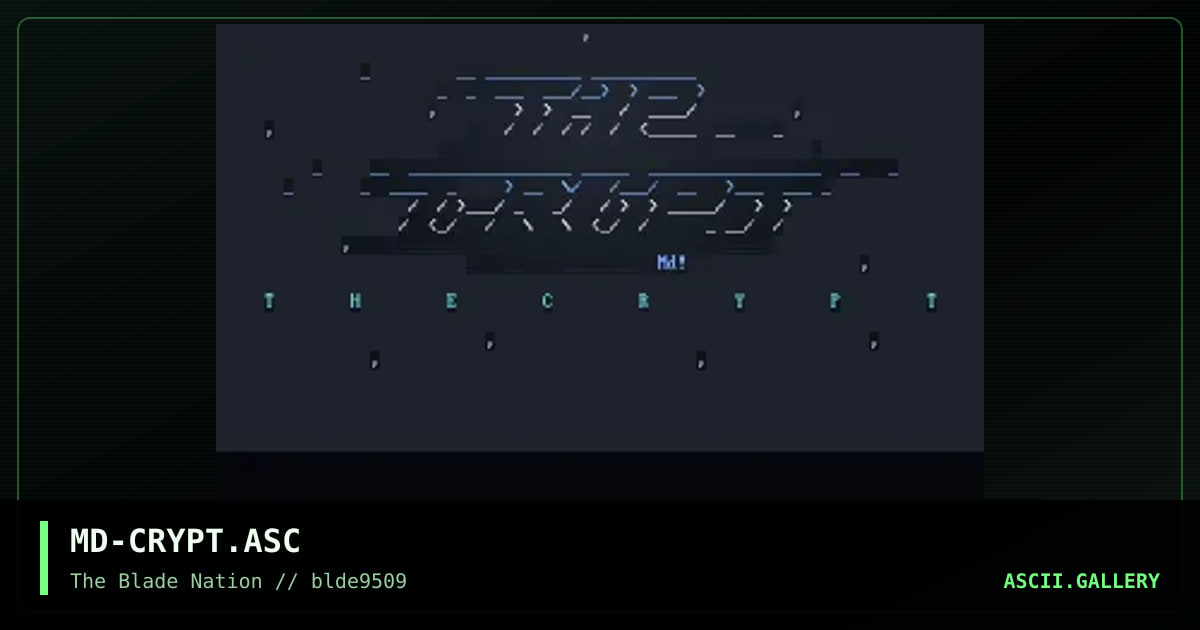 the crypt, by meltdown, 1995