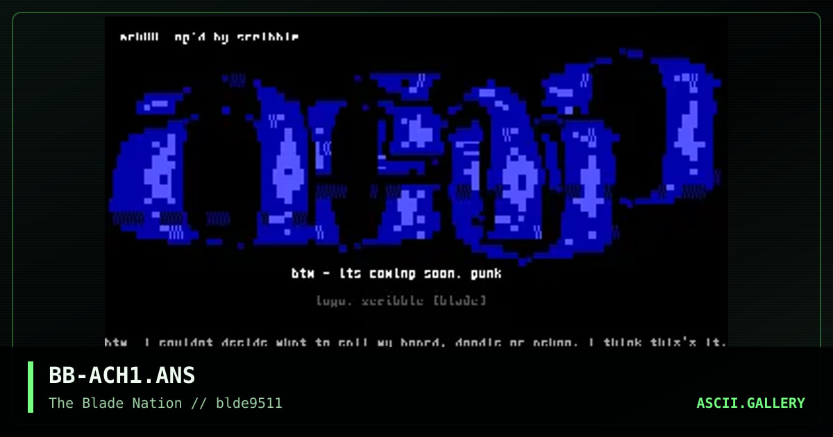 achoo!, by scribble, 1995