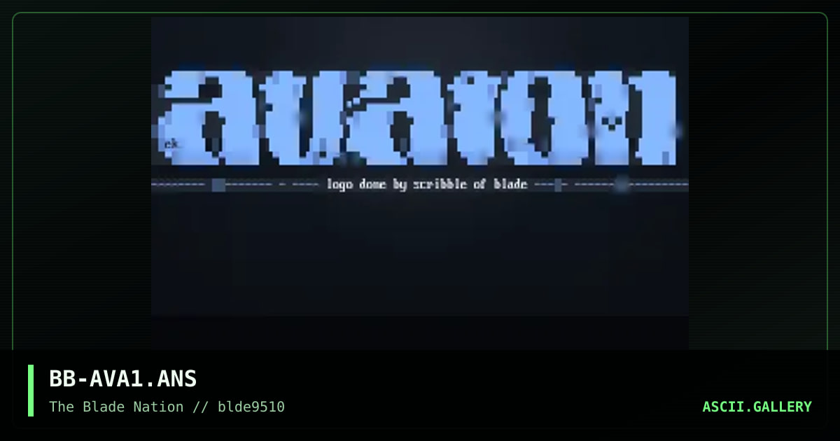 avalon!?!, by scribble, 1995