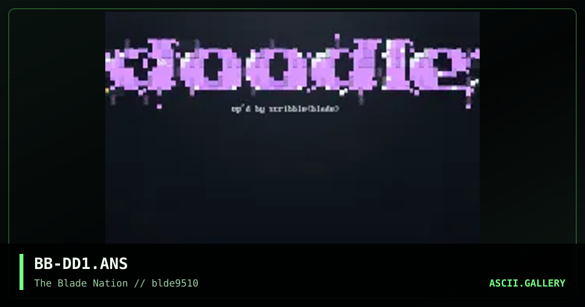 doodle, by scribble, 1995