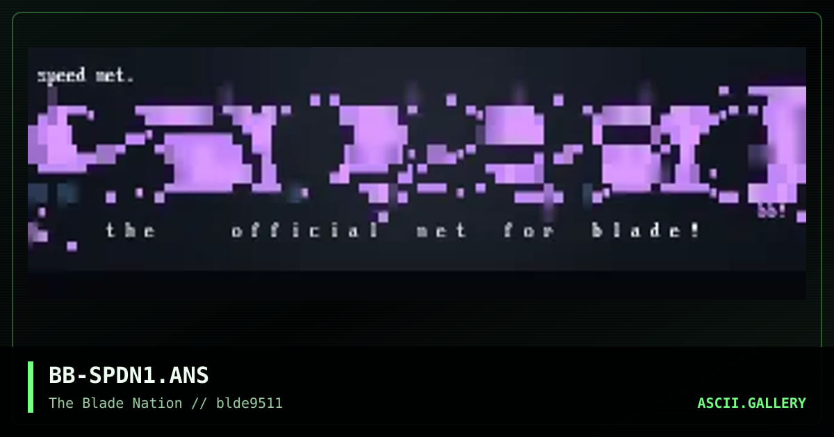 speednet, by scribble, 1995