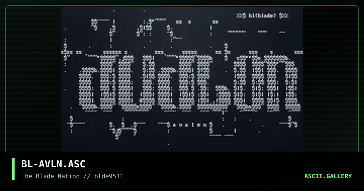 avalon!@, by belial, 1995