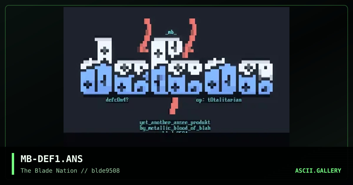 defcon 4, by metallic blood, 1995