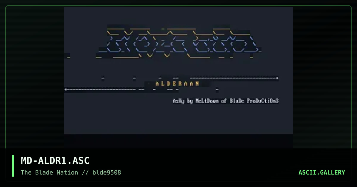 alderAAn!?, by meltdown, 1995