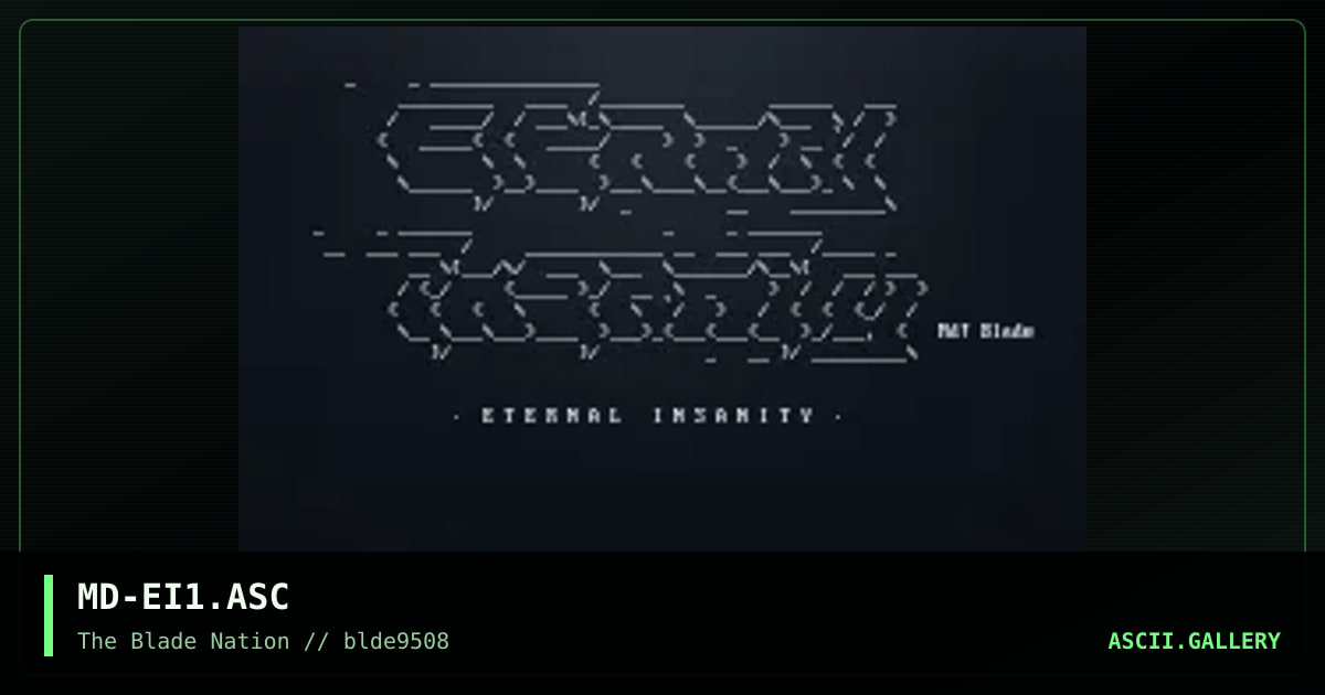 eternal insanity???, by meltdown, 1995