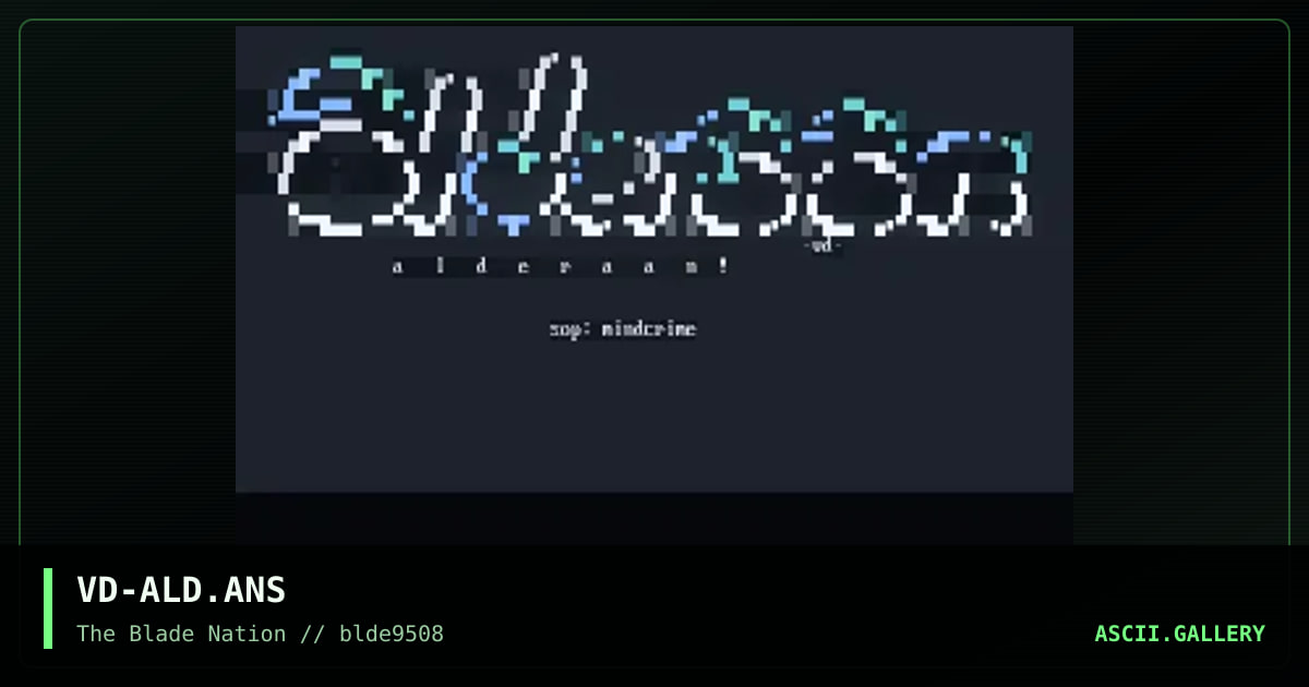 alderAAn!?, by veediot, 1995
