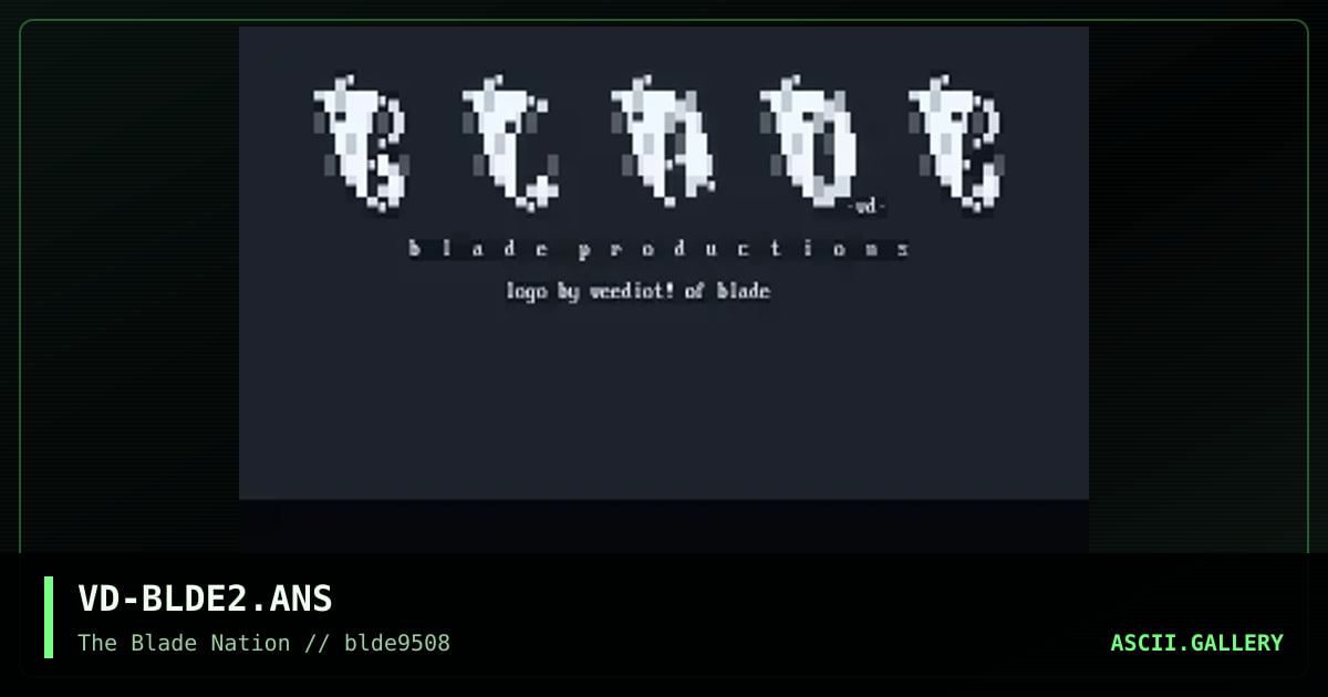 blade logo, by veediot, 1995