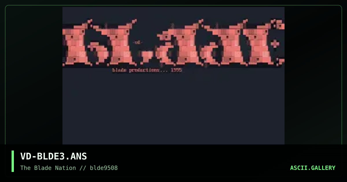 blade productions logo, by veediot, 1995