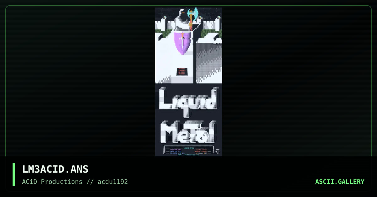 LM3ACID.ANS, by tank, 1992