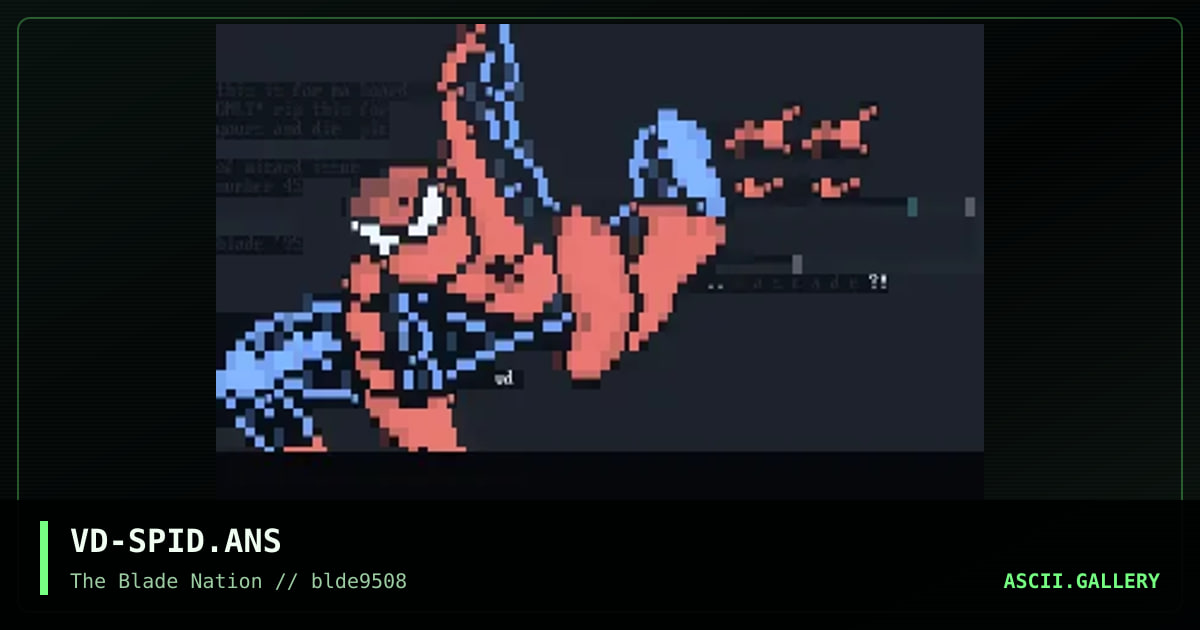 spiderman logon screen, by veediot, 1995