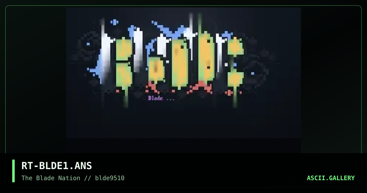 blade logo!, by riptide, 1995