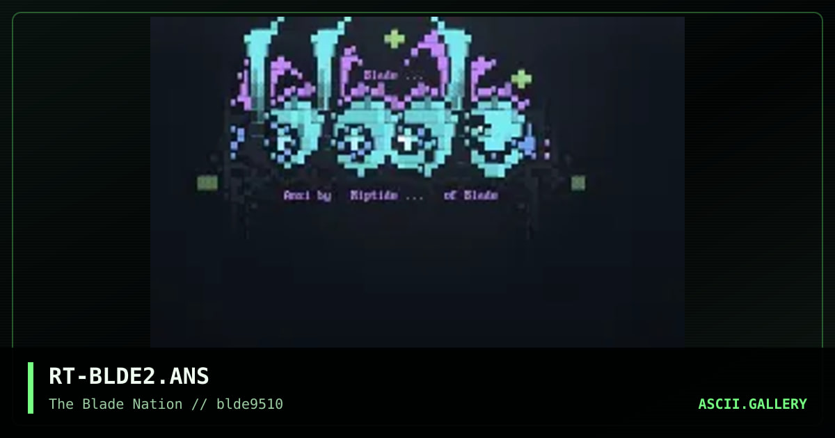 blade logo!, by riptide, 1995