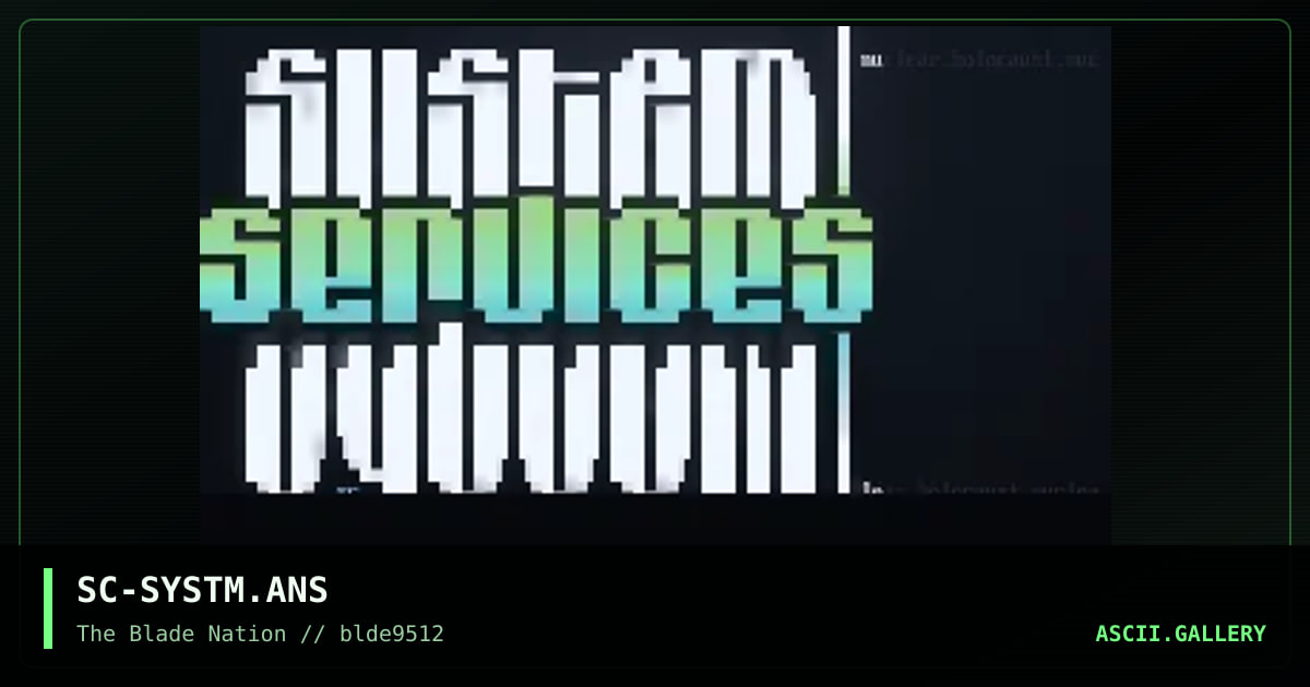 services screen..., by subconsciousness, 1995
