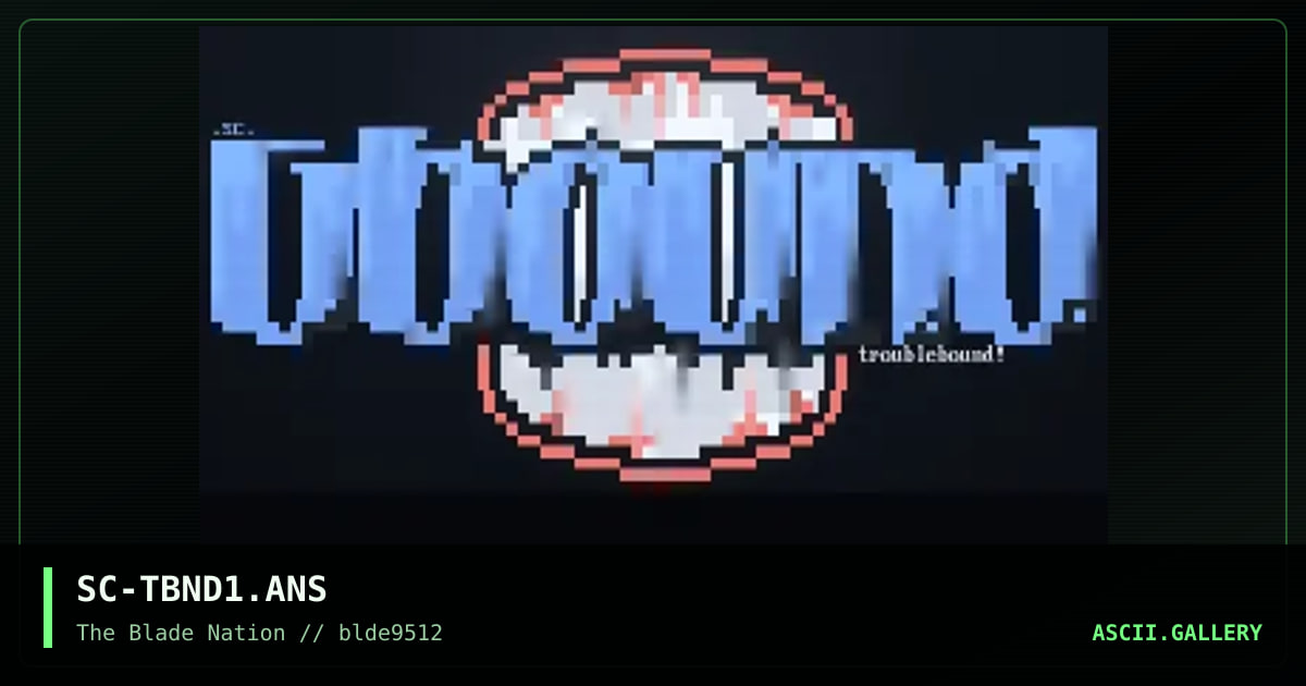 trouble bound!?!, by subconsciousness, 1995