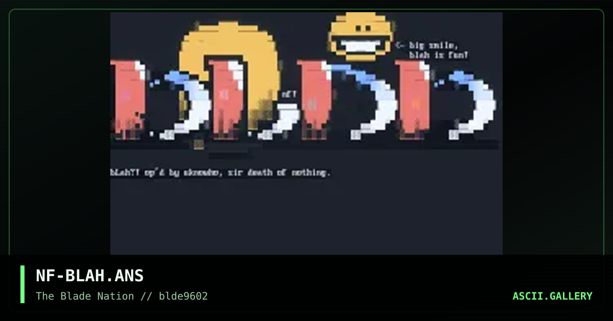 blah fontage, by infinity, 1996