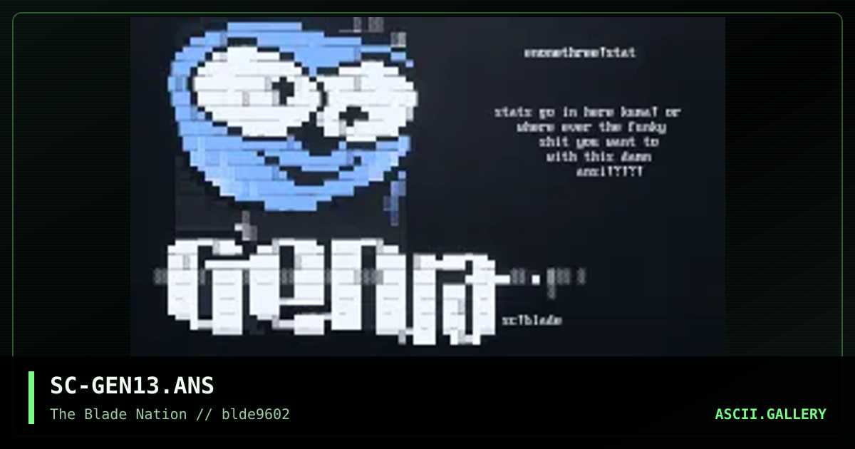 genonethree!stats, by subconsciousness, 1996