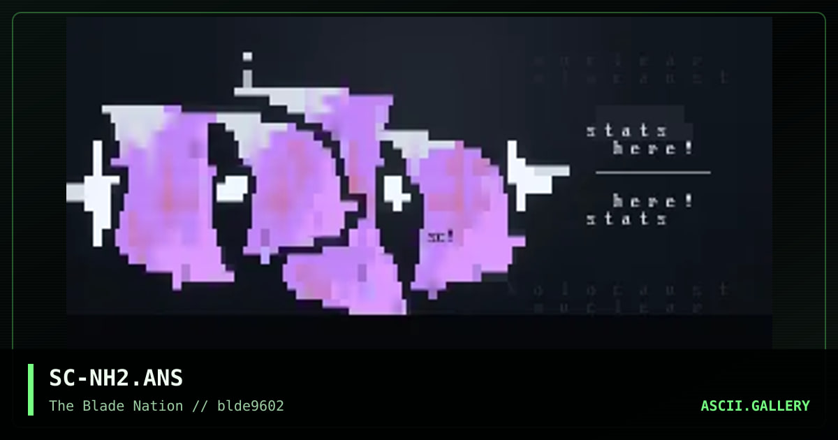 nh! logo/stats screen, by subconsciousness, 1996