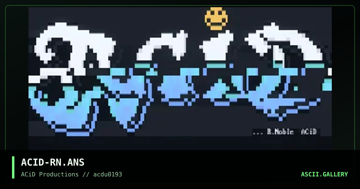 ACID-RN.ANS, by r noble, 1993
