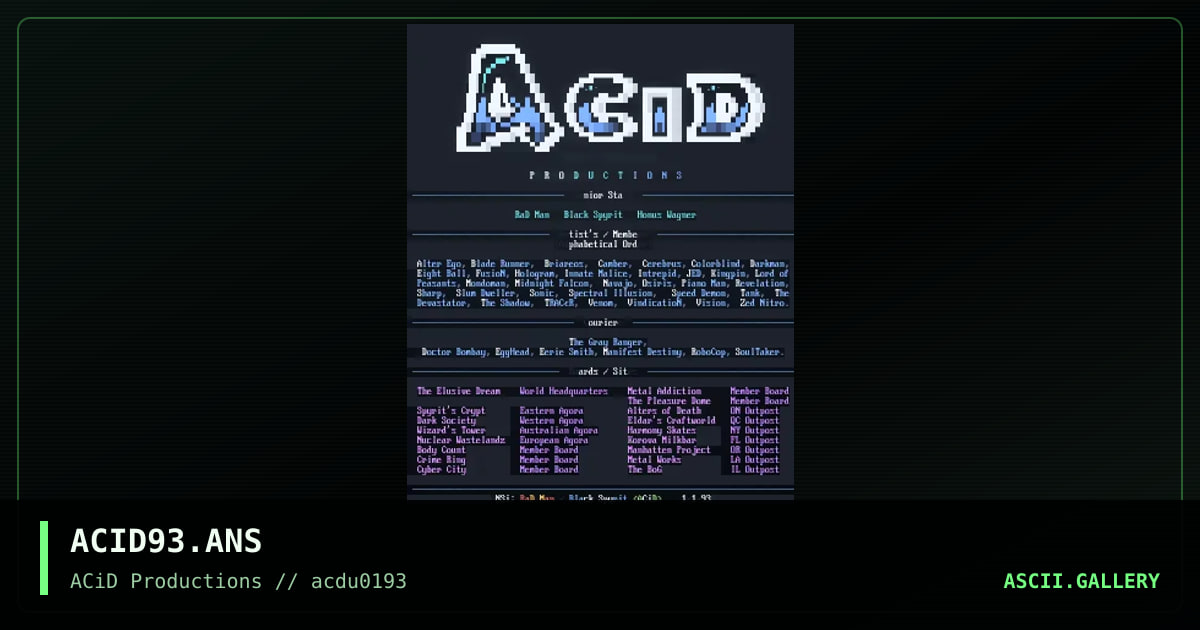 ACID93.ANS, by acid, 1993