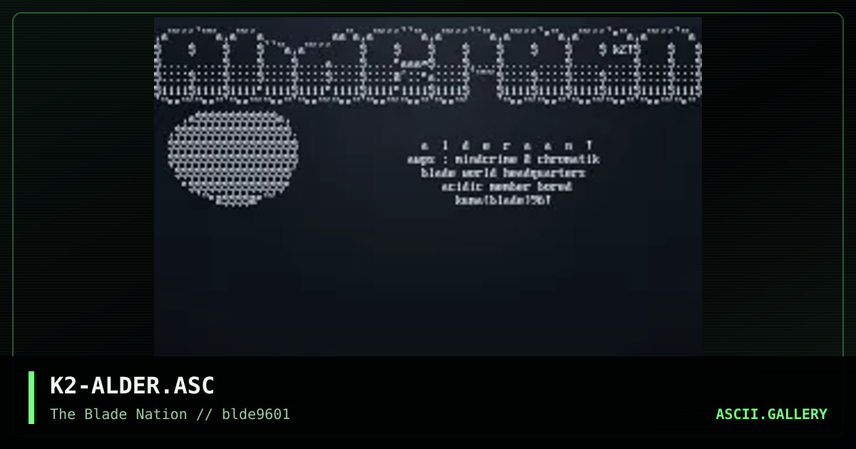 alderAAn fontage!, by kuma, 1996