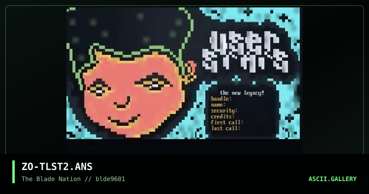 the legacy stat screen, by zork, 1996