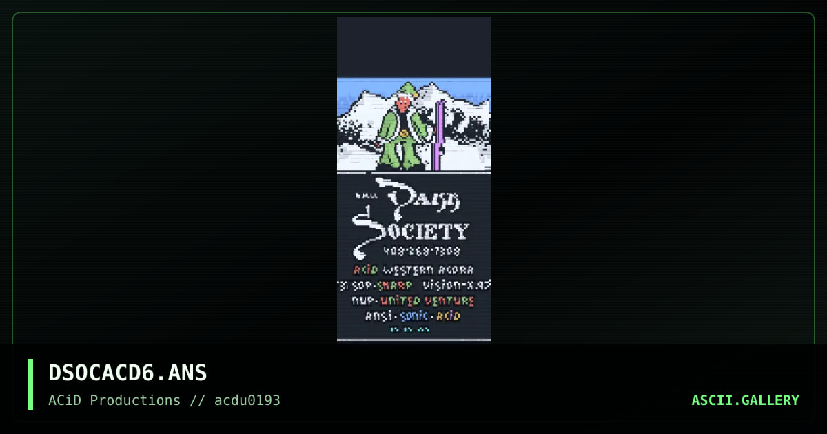 DSOCACD6.ANS, by sonic, 1993