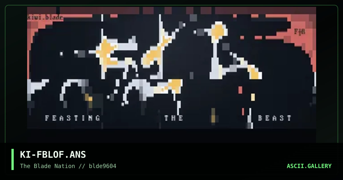 feasting the beast, by kiwi, 1996