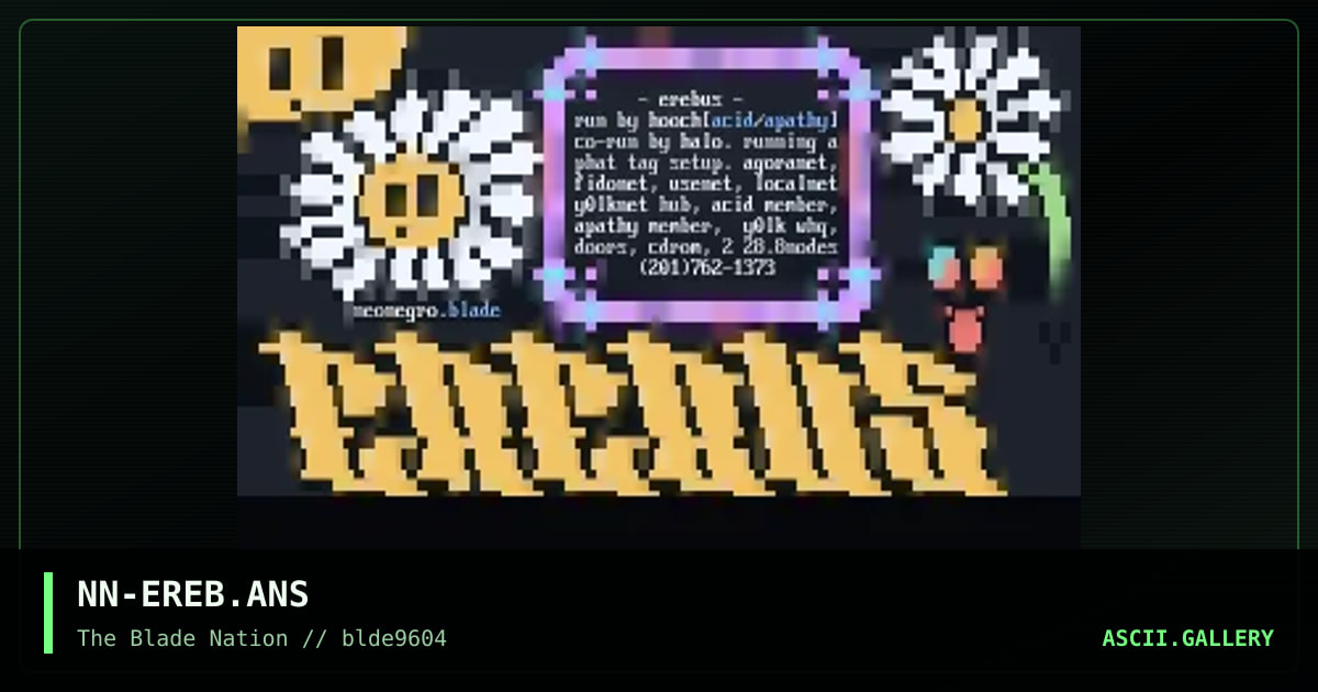 erebus!, by neo negro, 1996