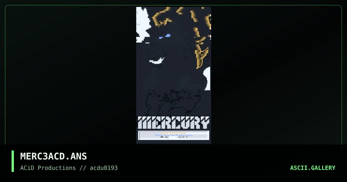 MERC3ACD.ANS, by spectral illusion, 1993