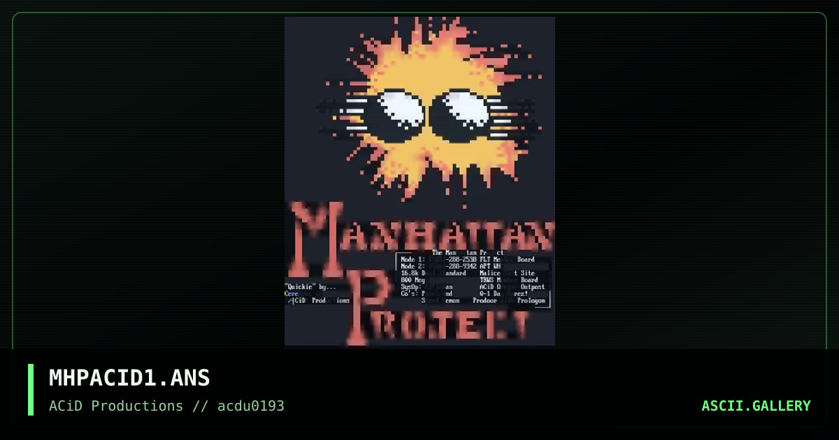 MHPACID1.ANS, by cerebrus, 1993