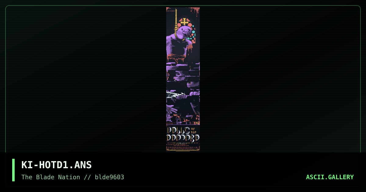 halls of the damned, by kiwi, 1996