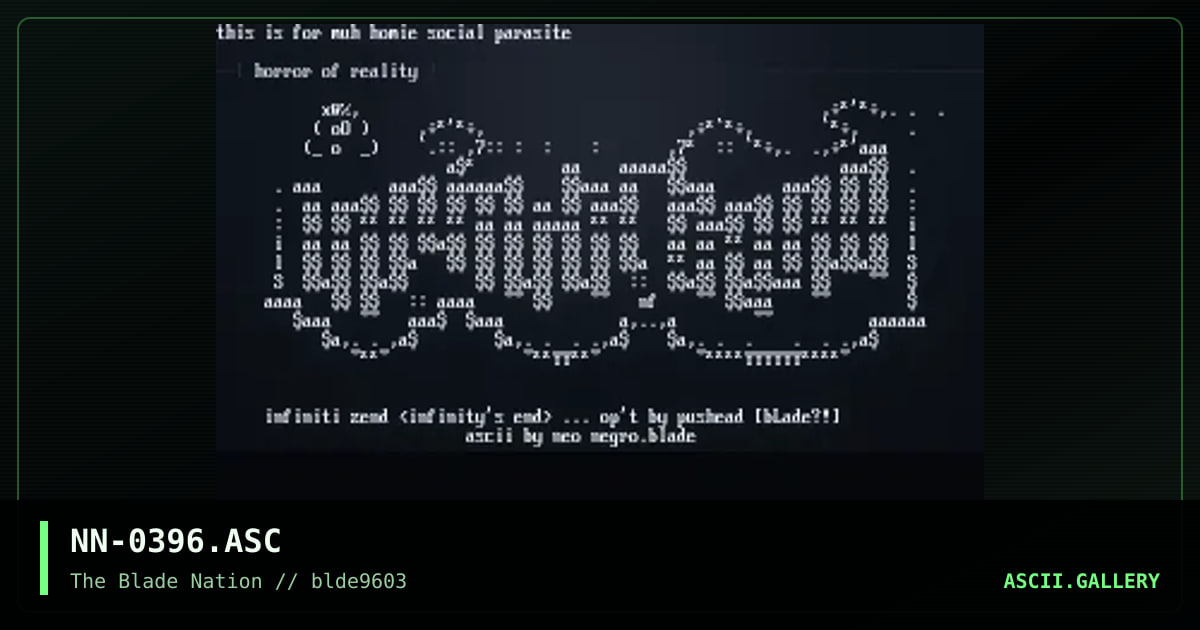ascii logo collection, by neo negro, 1996