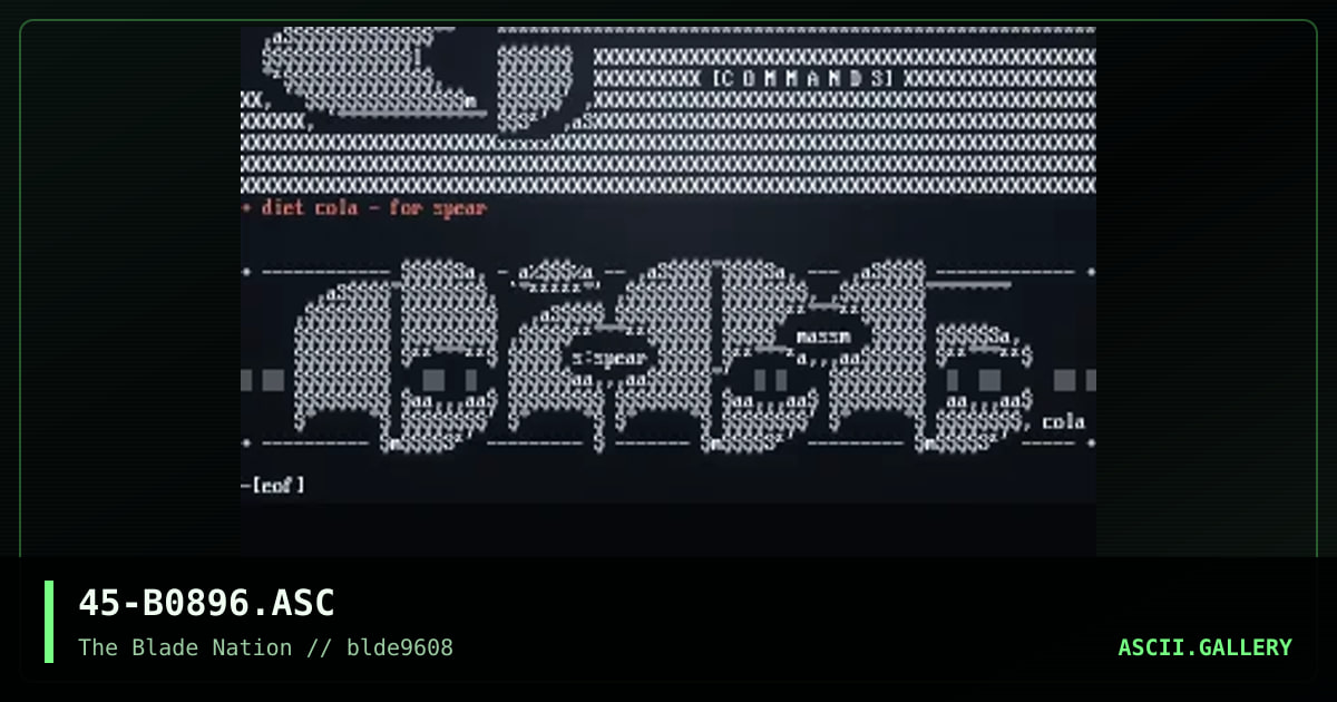 logo collection, by mass murderer, 1996