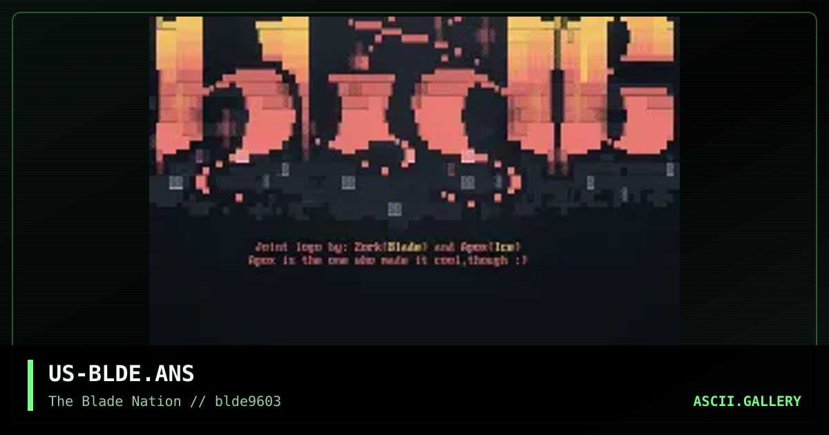 blade productions, by zork, apox, 1996