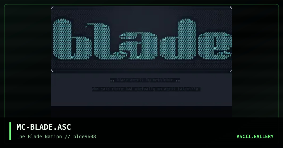 blade productions, by metalchic, 1996