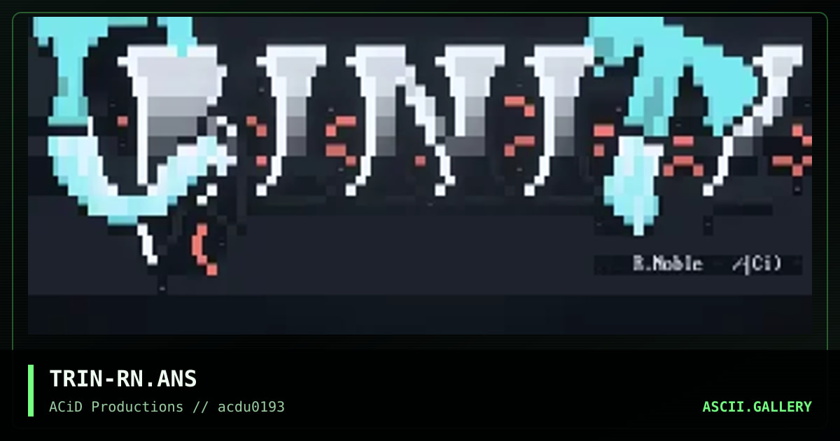 TRIN-RN.ANS, by r noble, 1993