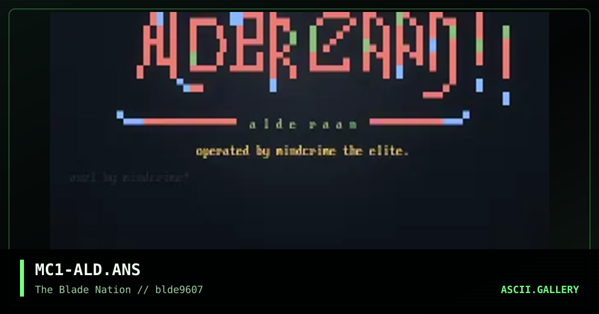 MC1-ALD.ANS, by mindcrime, 1996