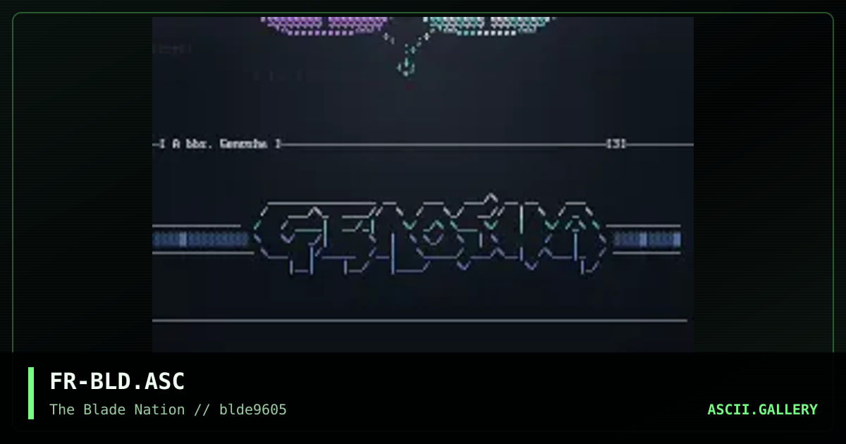 ascii logo collection, by forge, 1996