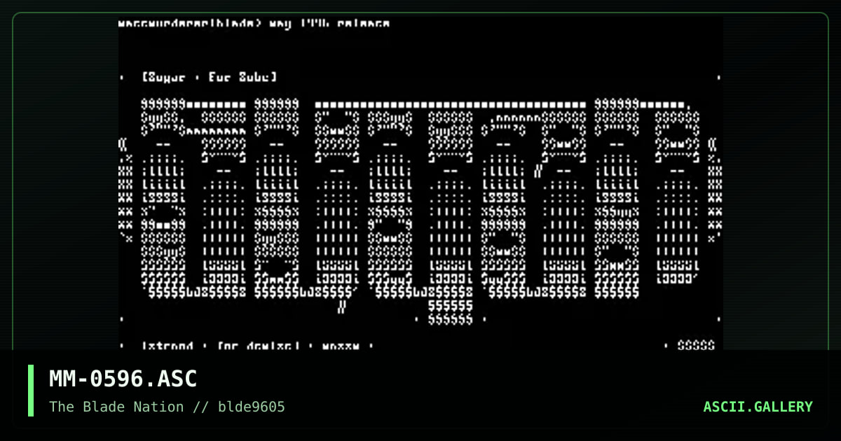 ascii collection, by mass murderer, 1996