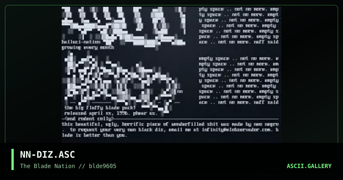 jizz colly, by neo negro, 1996