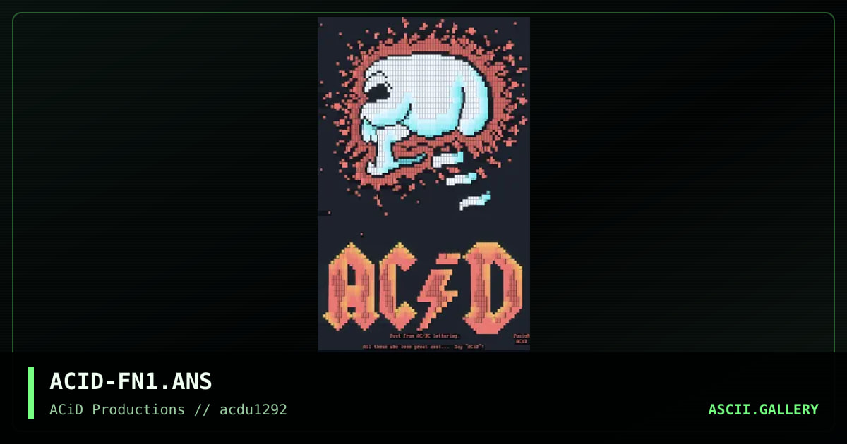 ACID-FN1.ANS, by fusion, 1992