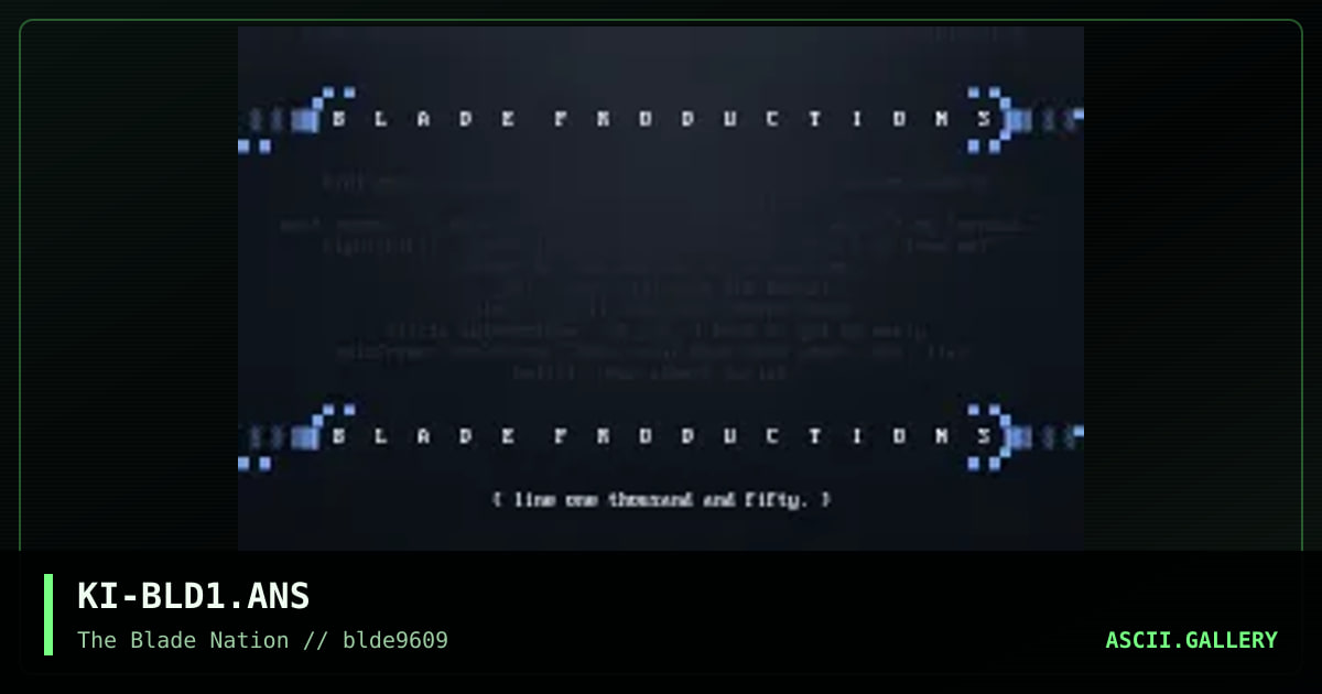 you WILL phear - blade productions, by kiwi, 1996