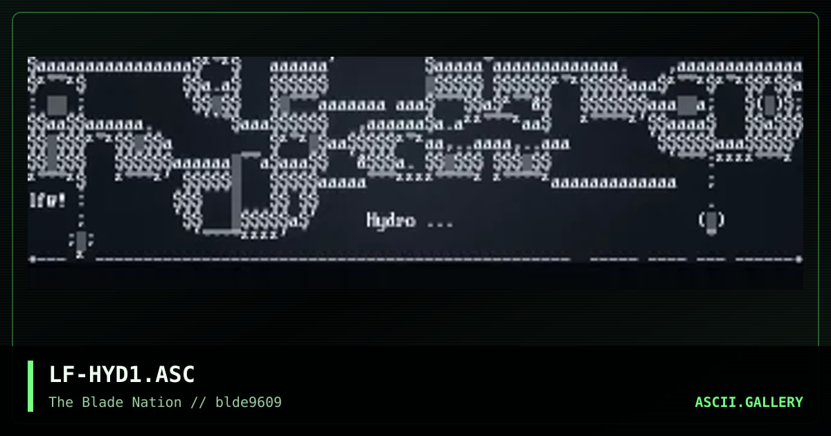 hydro ascii, by lucifer, 1996