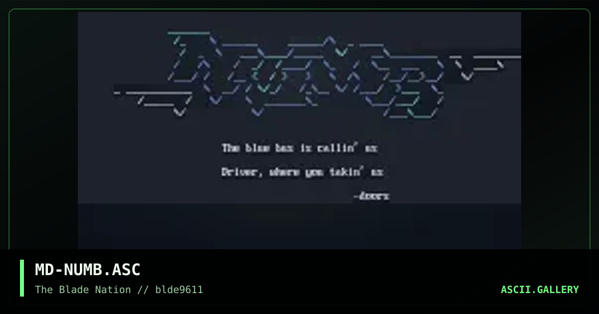 numb., by meltdown, 1996