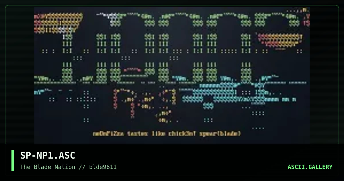 neon pizza, by spear, 1996