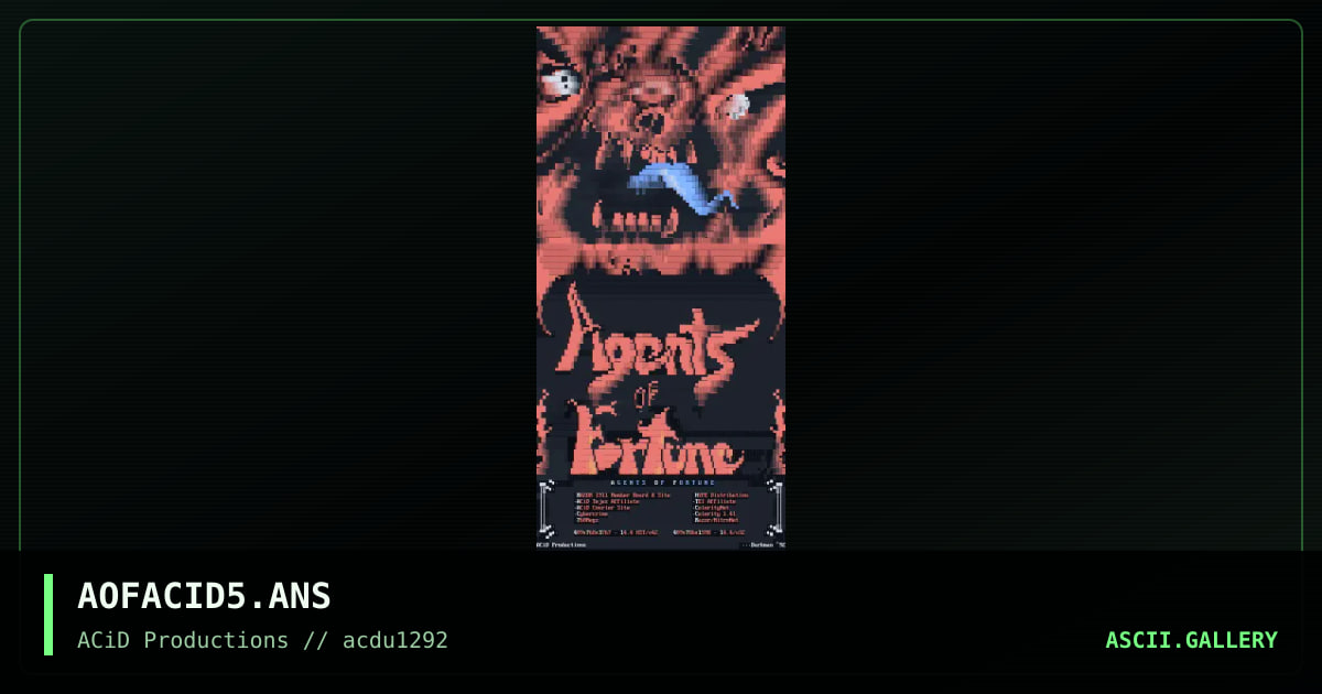 AOFACID5.ANS, by darkman, 1992