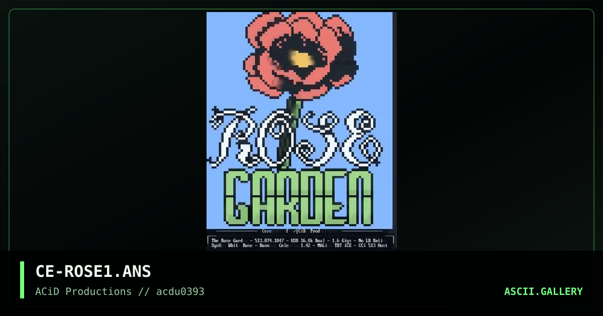 CE-ROSE1.ANS, by cerebrus, 1993