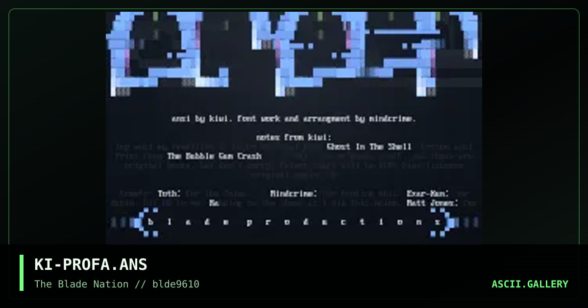 out of order, by kiwi, 1996