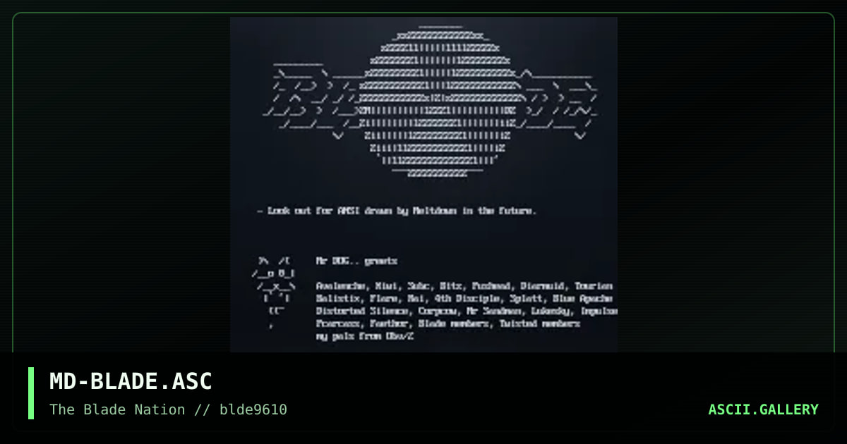 blade productions, by meltdown, 1996