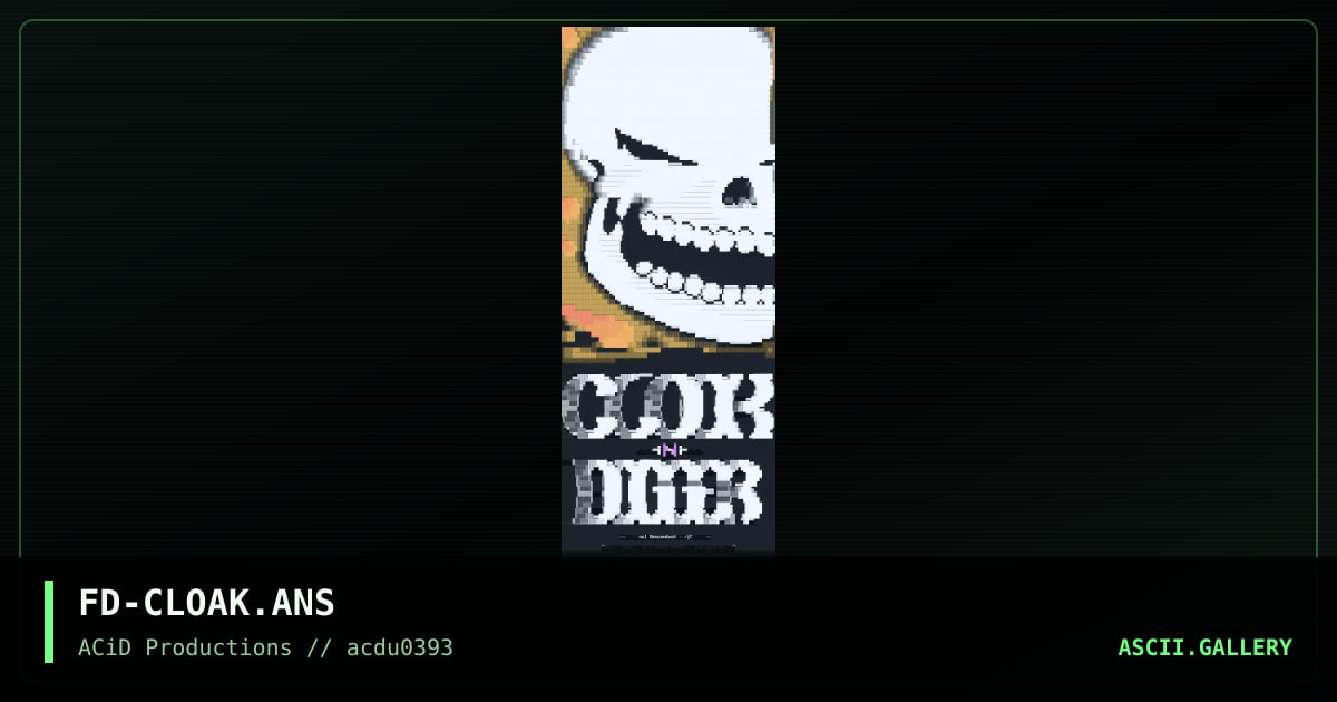 FD-CLOAK.ANS, by final descendant, 1993